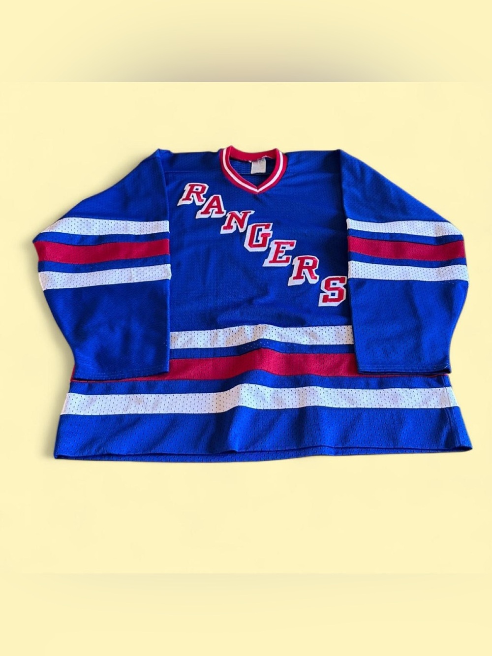 Vintage New York Rangers CCM Hockey Jersey Blue Men’s Medium NHL
